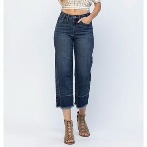Judy Blue Dark Wash Denim Jeans Cropped